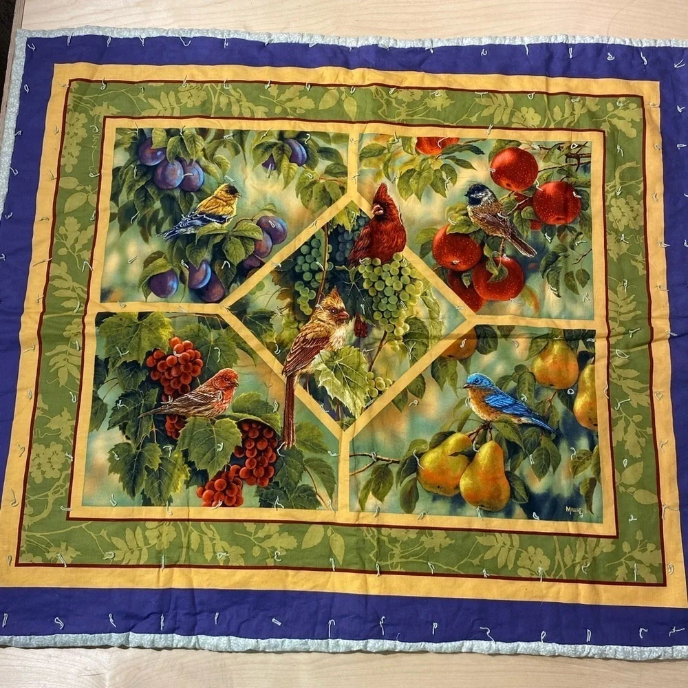 Hand Crafted Quilt Lap Blanket 34” x 40” (BJ)